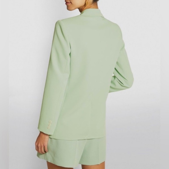 Sandro blazer/shorts set in mint green, size 42 - Picture 2 of 10